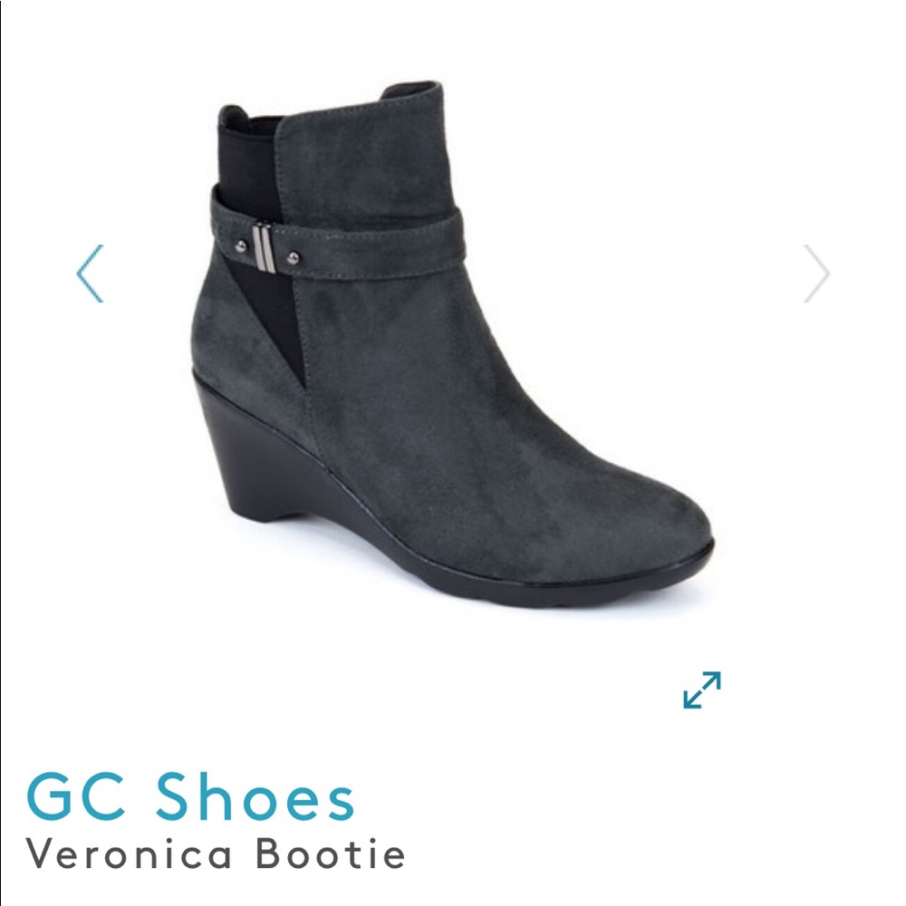 G.C. Shoes Veronica bootie in gray.